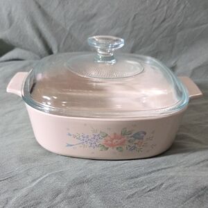 Corning Ware Symphony Pattern Casserole Dish